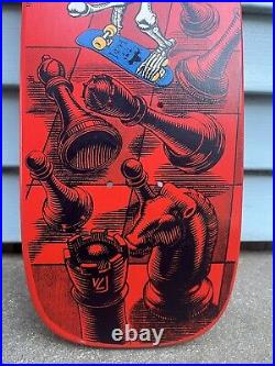 Original NOS Rodney Mullen Chess Powell Peralta Red Skateboard Deck Rare Gem OG
