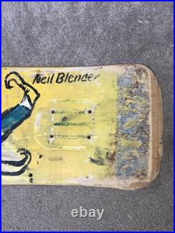 Original Vintage 1986 G&S Neil Blender Coffee Break Skateboard Deck, 2nd Owner
