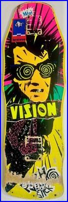 Original Vintage 1987 VISION PSYCHO STICK MINI SKATEBOARD DECK INXS OG