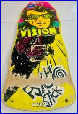 Original Vintage 1987 VISION PSYCHO STICK MINI SKATEBOARD DECK INXS OG