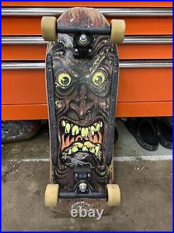 Original Vintage 80's Santa Cruz Rob Roskopp Skateboard Vtg OG