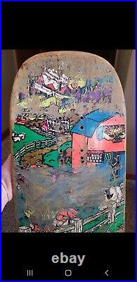 Original Vintage Mike Vallely World Industries Farm Animals Skateboard Deck
