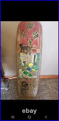 Original Vintage Mike Vallely World Industries Farm Animals Skateboard Deck