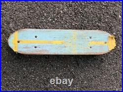 Original Vintage Roller Derby Mustang 15 Aqua Blue Skateboard -retro