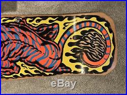 Original Vintage Santa Cruz Salba Tiger Skateboard Deck Not a reissue Grosso