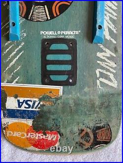 Original Vintage Tony Hawk Medallion Skateboard deck Powell Peralta Autographed