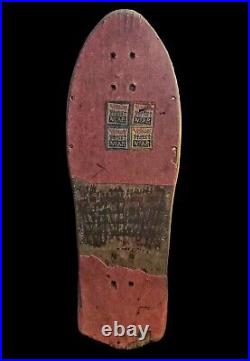 Original Vintage Vision skateboard Gator deck. PINK GRIP TAPE