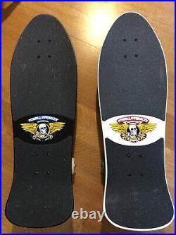 Original White AND Black Steve Saiz Complete Skateboard Powell Peralta 1980s Lot
