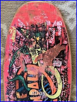 PINK 1986 Jeff Kendall graffiti Vintage Santa Cruz Skateboard Phillips Grosso