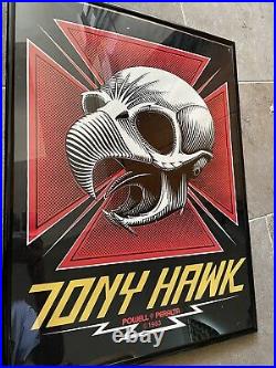 POWELL PERALTA Vintage 1983 Poster Tony Hawk Skateboard Very Rare! 18x24