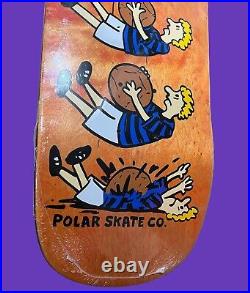 Polar Skate Co TEAM MODEL-BASKETBALL SKATEBOARD DECK 9.625 ORANGE COLOR WAY