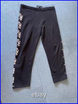 Powell Peralta Bones Sweat Pants Size Large Black Skater NC NR Used Rare Vintage