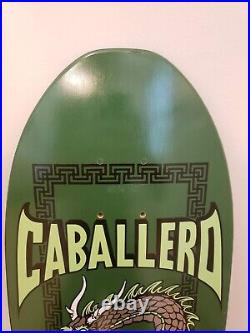 Powell Peralta Chinese Dragon Steve Caballero Skateboard Deck Green 2014 rare