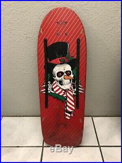 Powell Peralta Christmas Deck Skateboard Vtg Santa Cruz Vtg Thrasher 80s