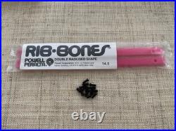 Powell Peralta NOS Rib Bones Double Radius OG Skateboard Rails 14.5 PINK