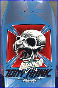 Powell Peralta NOS Tony Hawk Skull Second defect second. Color, Blue