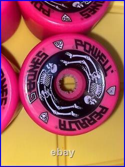 Powell Peralta NOS Vintage G Bones ORIGINALS PINK RARE Skateboard Wheels