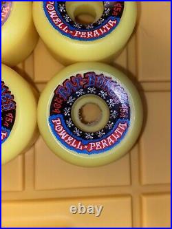 Powell Peralta NOS Vintage Rat Bones ORIGINALS Yellow RARE Skateboard Wheels