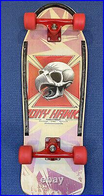 Powell Peralta Tony Hawk 1983 Vintage Skateboard, Tracker Sixtrack, Cross Bones