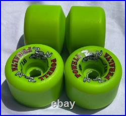 Powell Peralta Two Rats Skateboard Wheels Conical Vintage Rat Bones NOS GREEN