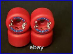 Powell Peralta Two Rats Skateboard Wheels Conical Vintage Rat Bones NOS RARE RED