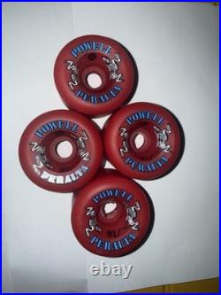 Powell Peralta Two Rats Skateboard Wheels Conical Vintage Rat Bones NOS RARE RED