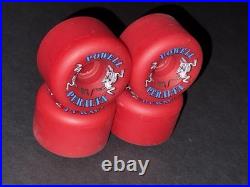 Powell Peralta Two Rats Skateboard Wheels Conical Vintage Rat Bones NOS RARE RED