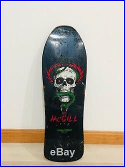 Powell Peralta Vintage Mike McGill Spoon Nose 1980s Skateboard Snakeskin