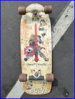 Powell Peralta skateboard 1978 Skull And Sword White Vintage