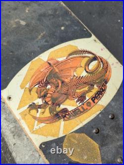 Powell Peralta skateboard 1978 Skull And Sword White Vintage