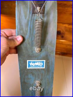 RARE 1960s HUMCO Surfer Skateboard Wood Wooden Metal Wheels San Diego California