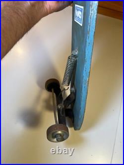 RARE 1960s HUMCO Surfer Skateboard Wood Wooden Metal Wheels San Diego California