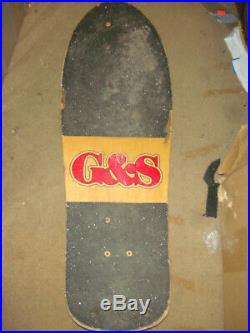 RARE 80'S GORDON AND SMITH CHRIS MILLER PRO SKATE DECK G&S skateboard