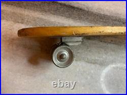 RARE Antique Vintage 1960s Wooden Wood Early Skateboard Surfer Metal Wheels