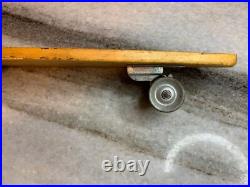 RARE Antique Vintage 1960s Wooden Wood Early Skateboard Surfer Metal Wheels