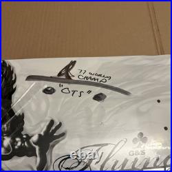 RARE G&S Flying Aces Autographed By Dennis Martinez Skate Deck 9 x 31.75