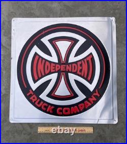 RARE Independent Skateboard 90's Metal Tin Sign Beer Bar Mancave