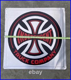 RARE Independent Skateboard 90's Metal Tin Sign Beer Bar Mancave