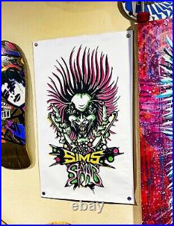 RARE Large SIMS Kevin Staab 3ft Indoor/Outdoor Skateboark Banner