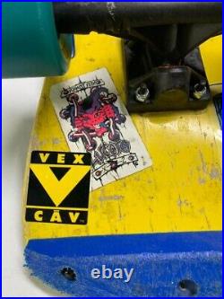 RARE OG 1986 YELLOW Billy Ruff G & S Puppet Bomb Skateboard Deck