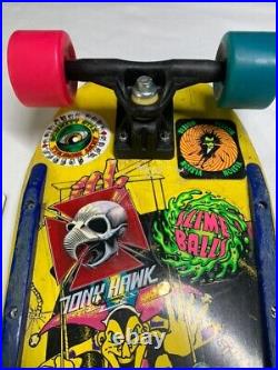 RARE OG 1986 YELLOW Billy Ruff G & S Puppet Bomb Skateboard Deck