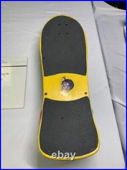 RARE OG 1986 YELLOW Billy Ruff G & S Puppet Bomb Skateboard Deck
