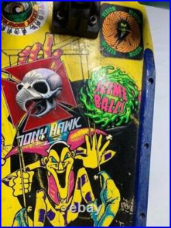 RARE OG 1986 YELLOW Billy Ruff G & S Puppet Bomb Skateboard Deck