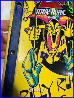RARE OG 1986 YELLOW Billy Ruff G & S Puppet Bomb Skateboard Deck
