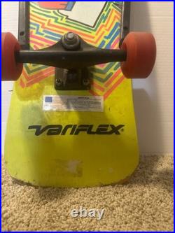 RARE Retro 80s XP Series Variflex California Face Skateboard