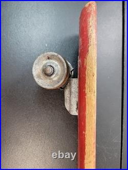 RARE VINTAGE SKATEBOARD METAL WHEELS DURO 101 999 RED Toy Collectible 1960s
