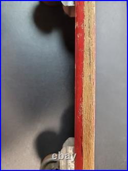 RARE VINTAGE SKATEBOARD METAL WHEELS DURO 101 999 RED Toy Collectible 1960s