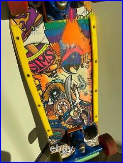 RARE Vintage 1988 Sims Skateboard Kevin Staab Tortuga Shipwreck Mini Deck