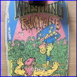 RARE Vintage 80s Valterra Wrestling Rampage Skateboard Skaters vs Wrestlers