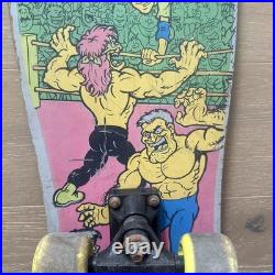 RARE Vintage 80s Valterra Wrestling Rampage Skateboard Skaters vs Wrestlers
